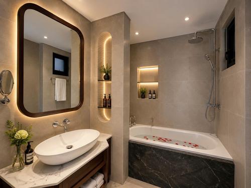 suite balcony's bathroom